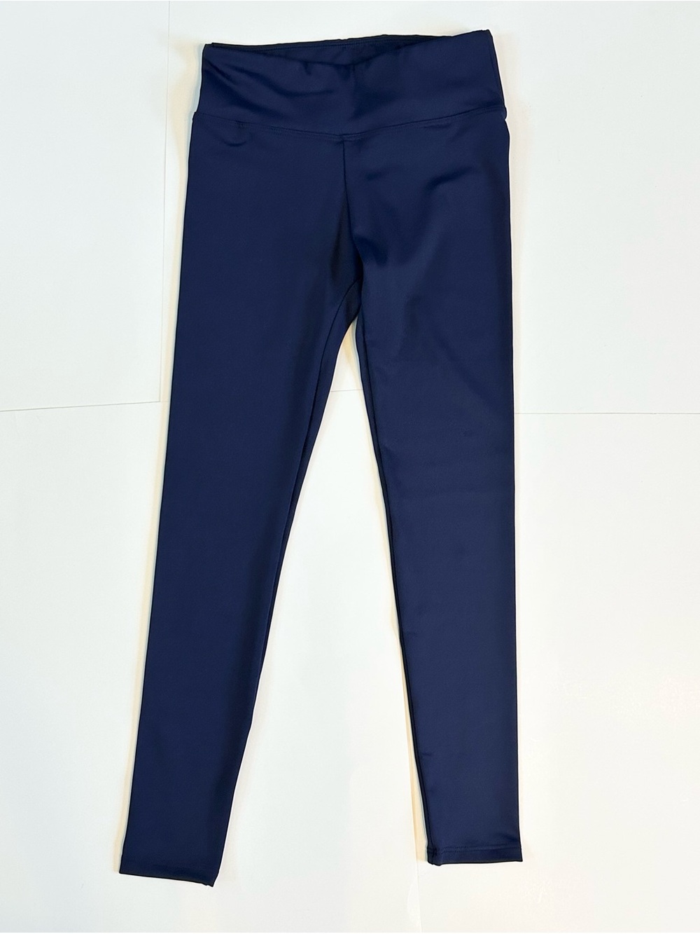 NWT Sylvia P Gymnastics Competition Navy Leggings w/ FSG on leg, ch 10